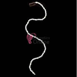 Accesoriu pentru par cu clips PRL01FF cu un sirag de perlute albe